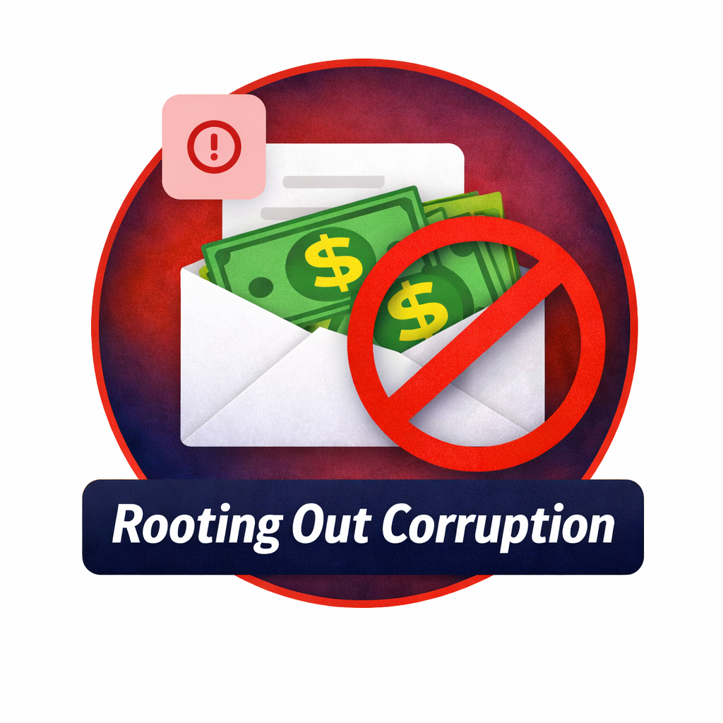 Root Out Corruption Icon